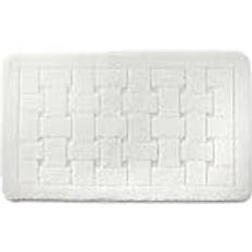 Emma Barclay White Crosshatch Bath Mat