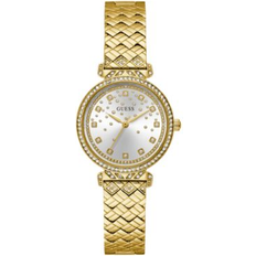 Guess Women Wrist Watches Guess Ladies Enchantment Gold Plated Crystal Watch GW0763L2