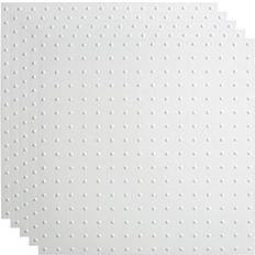 Tiles Fasade Minidome Decorative Vinyl 2ft x 2ft Lay in Ceiling Panel in Gloss White (5 Pack)