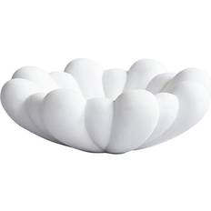 Keramik Serveringsbricka 101 Copenhagen Bloom Tray Medio Bone Vit Serveringsbricka
