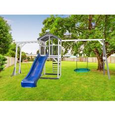 Axi Beach Tower Climbing Frame Summer Nest Swing Set Blue