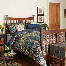 Morris & Co Påslakan Morris & Co Strawberry Thief Single Set, Indigo Duvet Cover Blue