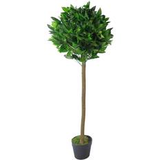 Leaf Bay Laurel Topiary Ball Tree Green 120 cm H x 45 cm W x 45 cm D Artificial Plant