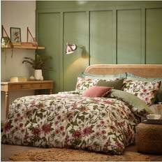 Wylder Nature Wallflower Botanical Set - King Duvet Cover Beige, Natural, White