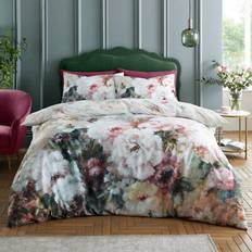 RHS Rose Bloom Cotton Reversible Set Duvet Cover Pink