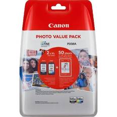 Canon PG 545 XL/CL-546XL Photo Value Pack Ink Cartridge Kit - Black/Cyan/Magenta/Yellow