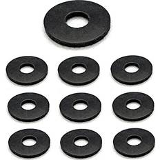 TERF 10 Pcs Black Rubber Penny Washer M8 / 8 mm x 25 mm x 2 mm Penny Washers X 25 mm Out Side Diameter X 2 mm Out Side Diameter X 2 mm Thickness