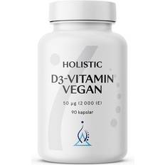 Holistic D3 Vitamin Vegan 2000IE 90 Kapselia