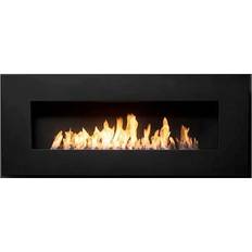Fireplaces Icon Fires Nero 1450 Wall Fire Black