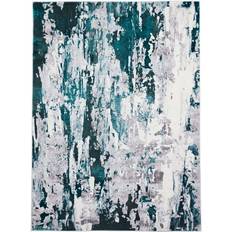 Think Rugs Faded Distressed Grey, Green, Silver 160x220cm