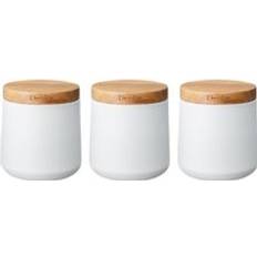 Denby Kitchen Storage Denby Set of 3 White Storage Canisters Kitchen Container