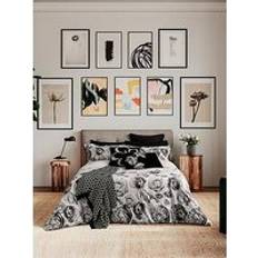 Textiles Ted Baker Mono Floral Set - Super King - Black & White Duvet Cover