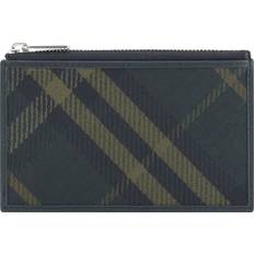 Multicolour Card Cases Burberry Check Zip Card Case - Shadow