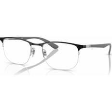 Unisexe Lunettes Ray-Ban RB6513 Monture Sable Gris Verres Incolore polarisé 53-20