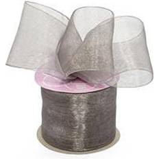 Gift Wrap Ribbons on sale Paper Mart Gray Shimmer Sheer Organza Ribbon 1-1/2 X 100 Yards