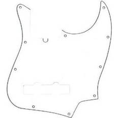 Musical Accessories Fender 10-Hole Contemporary Jazz Bass Pickguards White