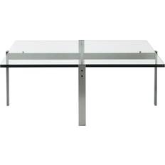 Fritz Hansen PK65 Skiffer Poul Kjærholm Svart Metall/Sten Soffbord