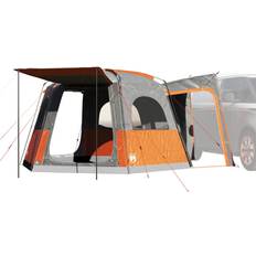 VidaXL Tält vidaXL Biltält 4 personer grå och orange vattentätt, tält, trädgårdstält, friluftsskydd, campingtält, campingskydd, trädgårdsskjul, vattentätt tält