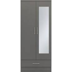 Doors Wardrobes SECONIQUE Nevada Grey Wardrobe 78x182cm