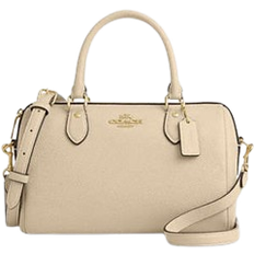 Coach Rowan Satchel Bag - Pebbled Leather/Gold/Ivory