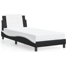 Camas y Colchones vidaXL Estructura Cama Cabecero 90 x 200 cm - Negro Blanco