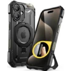 Supcase iPhone 16 Mobilskal Magsafe UB Grip Svart TheMobileStore MagSafe-Tillbehör