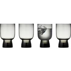 Lyngby Glas Sorrento Vattenglas 30 cl 4-pack Smoke - Grå Dricksglas 4st