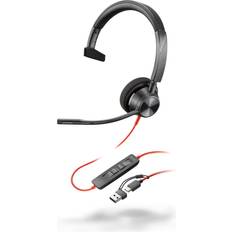 Blackwire 3310 Monaural USB-C Headset +USB-C/A Adapter (8x215aa)