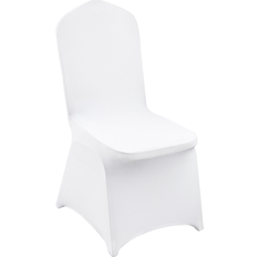 VEVOR 50 Pcs White Stretch Spandex Covers Loose Chair Cover White