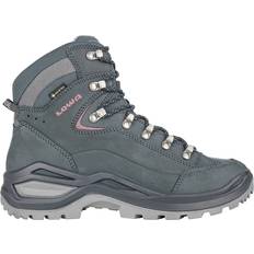 Blau - Damen Trekkingschuhe Lowa Renegade Evo GTX Mid W - Steel Blue/Antique Pink