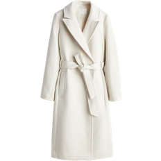 Mäntel H&M Coat with Tie Belt - White