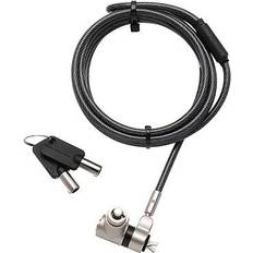Computer Locks Mobile Edge MEAKL3 6.5 ft. Universal 3-in-1 Ultra-Slim Key Cable Lock