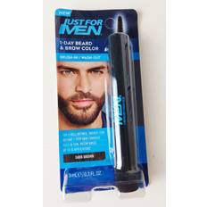 Grey Eyebrow & Eyelash Tints Just For Men 1-Day Beard & Brow Color Dark Brown