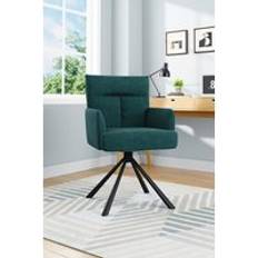 Green Modern Frosted Velvet Swivel