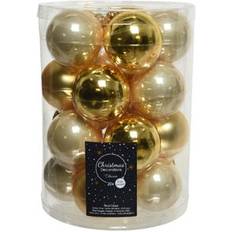 Or Décorations de Sapin de Noël Weihnachtskugel Glas d6 cm Perle/Gold 20 Stk Weihnachtsbaumschmuck