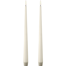 Beige Kerzen Ester & Erik Stabkerze LED 30 cm 2er Pack 06 Ivory Kerze