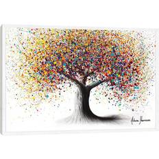 Zipcode Design Rainbow Soul Tree Print - White (101.6 cm H x 152.4 cm W x 3.81 cm D) Framed Art