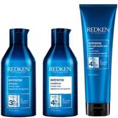 Redken Extreme Shampoo 300 ml & Strength Builder Plus Mask - Clear 300ml