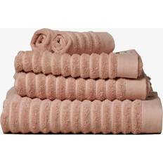Organic Bath Towels Organic Cotton Ribbed - Pale Bath Towel Pink