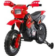 Jouets Homcom Electrifying Ride: 6V Motorbike for Petite Thrill-Seekers, Battery-Powered Scarlet Scooter