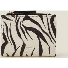 Accessorize Zebra Print Wallet - Black - Women's