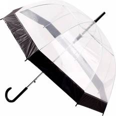 Umbrellas Susino Transparent Birdcage Umbrella for Men and Women Automatic opening Black border BLACK *