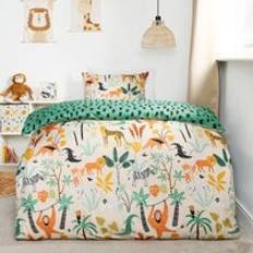 OHS Safari Set Reversible Quilt Soft Pillowcase Bedding - - Junior