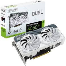 ASUS GeForce RTX 4060 Ti - Nvidia GeForce Näytönohjaimet ASUS Dual GeForce RTX 4060 Ti White OC Edition HDMI 3xDP 8GB GDDR6