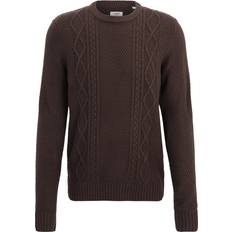 Piger - XXL Striktrøjer JJ Rebel JJ-REBEL Jrebjosh Knit Crew Neck Mand Mulch Sweaters Regular Fit hos Magasin