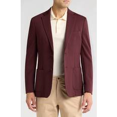 Calvin Klein Men Coats Calvin Klein Two-Button Sport Coat in Burgundy Regular (38 Regular)