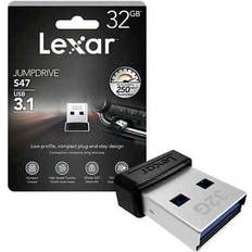 Tarjetas de Memoria & Memorias USB LEXAR JumpDrive S47 unidad flash USB 32 GB USB tipo A 3.2 Gen 1 (3.1 Gen 1) Negro