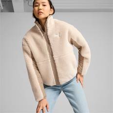 Beige - Unisex Jacken Puma Wendbare Sherpa-Jacke, Unisex, wattiert