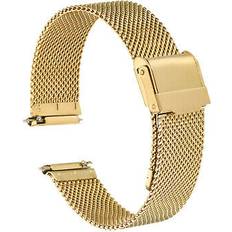 Men Watch Straps Uxcell 316L Stainless Steel Mesh Watch Band