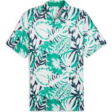 Clothing Puma x Palm Tree Crew Palm Glitch Polo Shirt Top Men, Sparkling Green/Fresh Mint